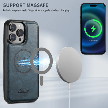 Leather With Wallet + Stand Case For iPhone 12 13 14 15 16 Plus Pro Max