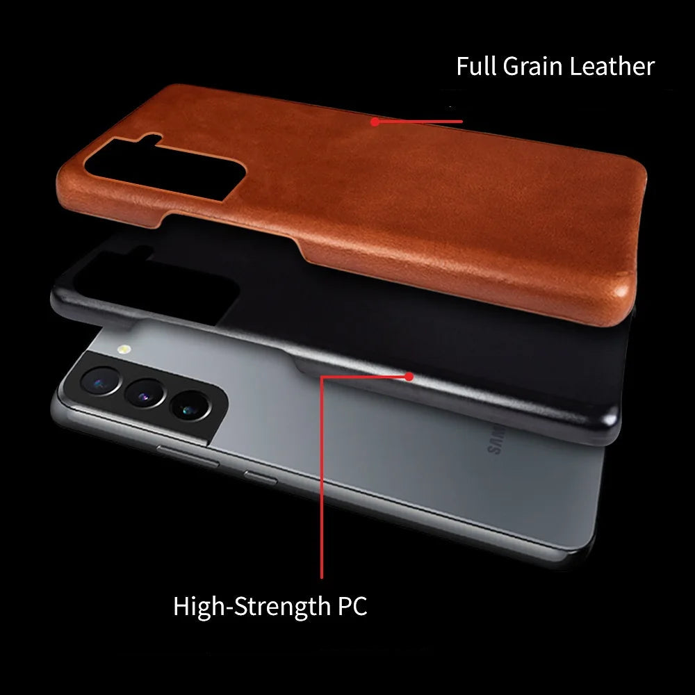 C&T Genuine Leather Case For Samsung Galaxy Note 20 to Galaxy s24 Ultra FE