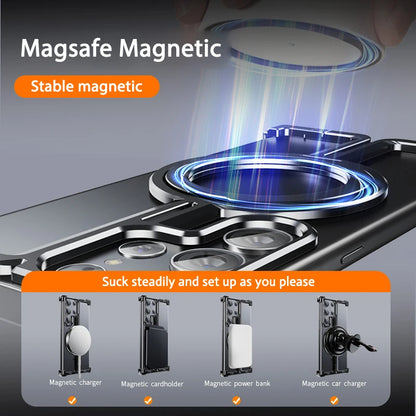 Frameless Aluminum Case for Galaxy S23 S24 Ultra Plus Shockproof Samgung MagSafe