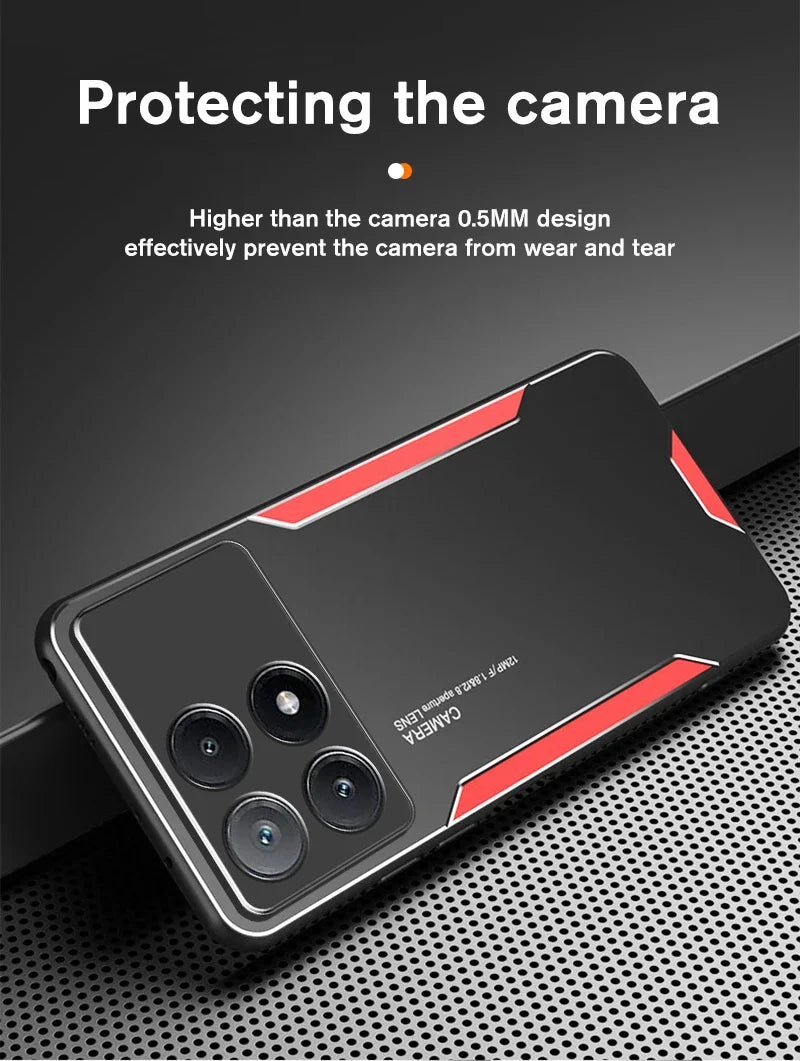 C&T Aluminium Shockproof Case for Poco X6 X7 X8 PRO 5G and Redmi Note 13 14 15 Pro 5G Xiaomi