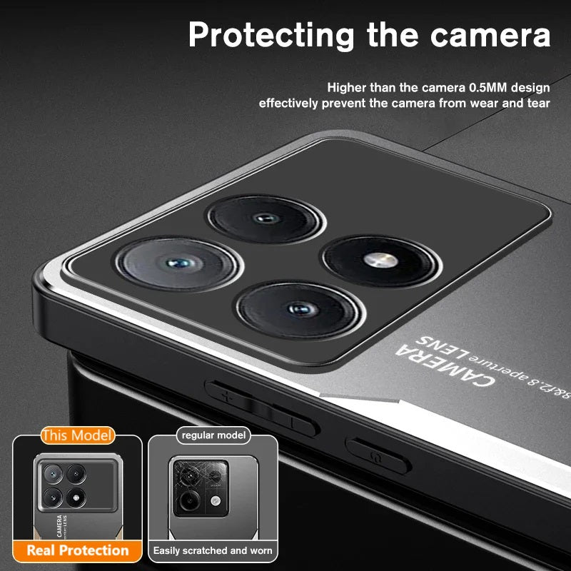 C&T Aluminium Shockproof Case for Poco X6 X7 X8 PRO 5G and Redmi Note 13 14 15 Pro 5G Xiaomi