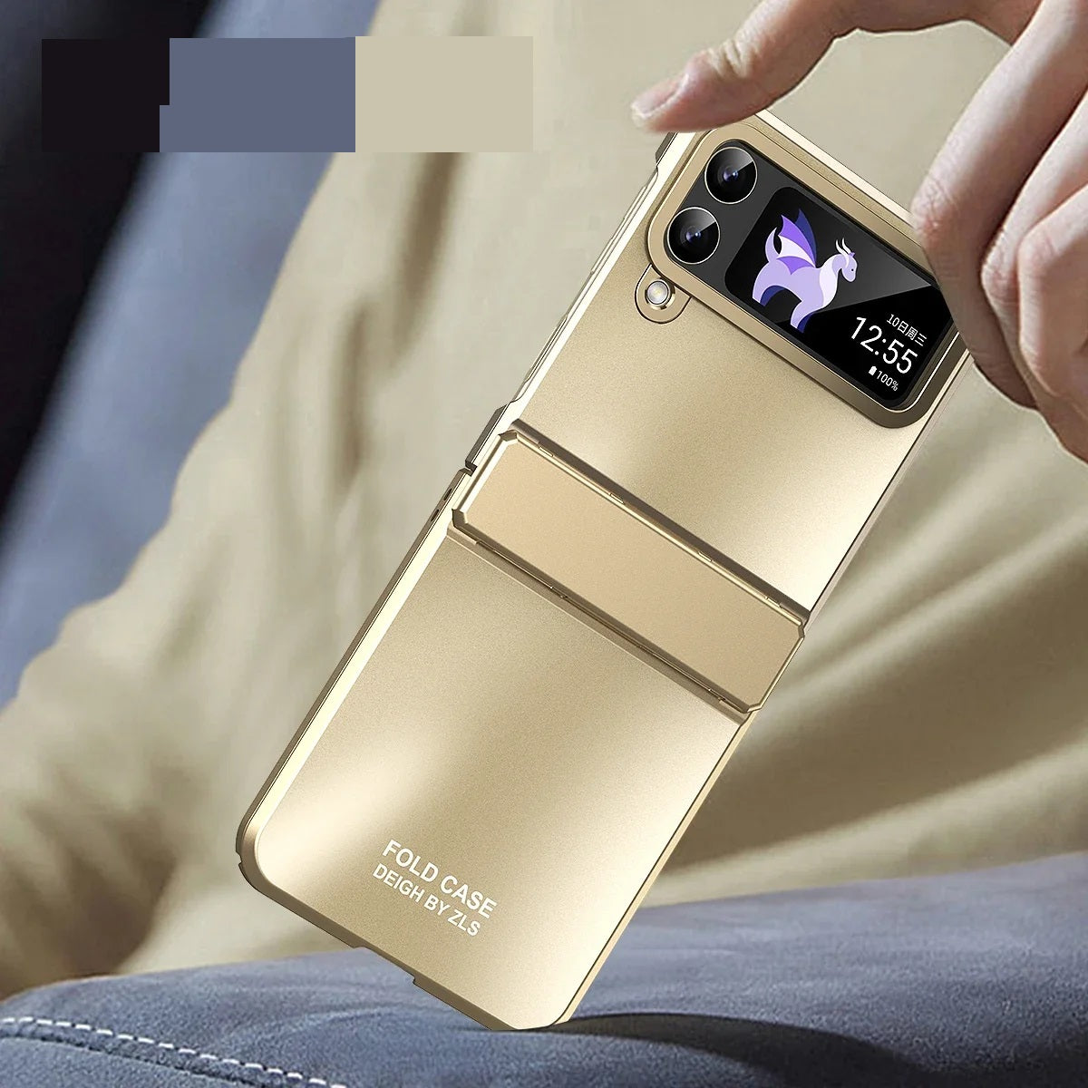 Luxury Electroplated Case ForGalaxy Z Flip 6 5 4 3 5G Samsung ShockProof