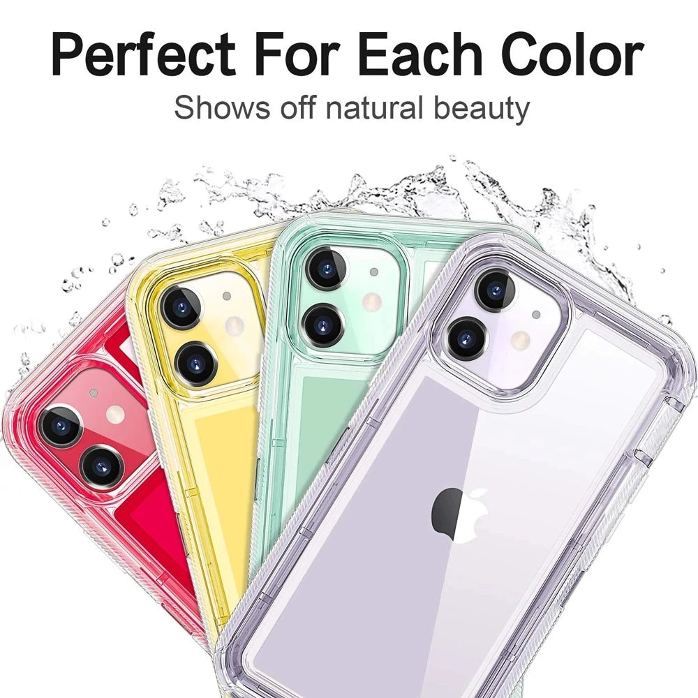 Defender Shockproof Case for iPhone 6 to 16 Pro Max Military Level Protection 360º, MagSafe