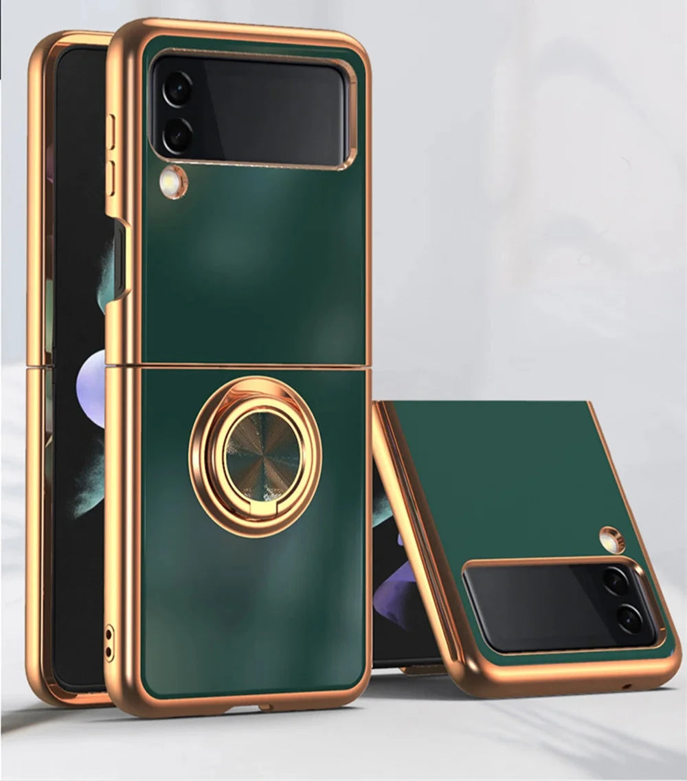 Luxury KickStand Case for Galaxy Z Flip 3 4 5 6 Samsung ShockProof