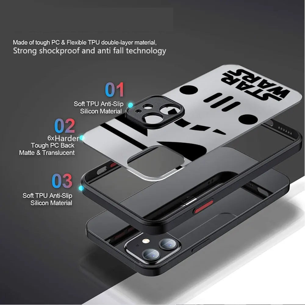 Star Wars Design case for iPhone 16 15 14 13 12 X XS Max XR 7 8 Pro Max Plus Mini