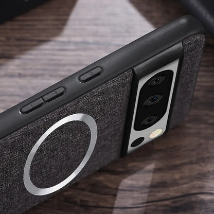 Ctech Classic Fabric Case for Google Pixel 9 8 7 6 Pro XL 7A 8A 6A MagSafe ShockProof