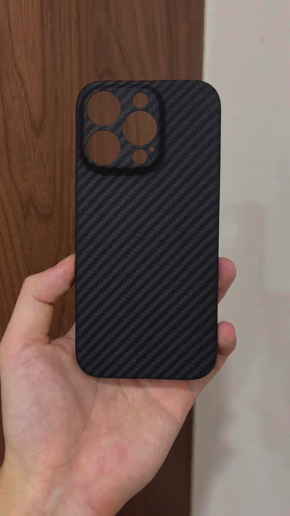 Aramid Carbon Fiber Case For iphone 11 12 13 14 15 16 Pro Max Plus Mini ShockProof