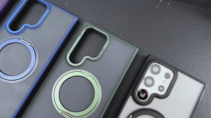 Metal 360º Bracket Case for Galaxy S24 S23 S22 Ultra Plus Samsung ShockProof