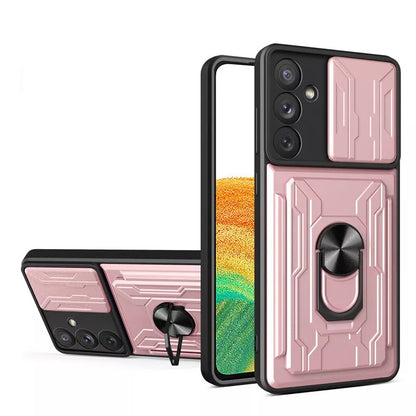 Card Holder Case for Galaxy A12 A15 A32 A34 A53 A55 F12 4G 5G Samsung ShockProof Bracket Card Holder